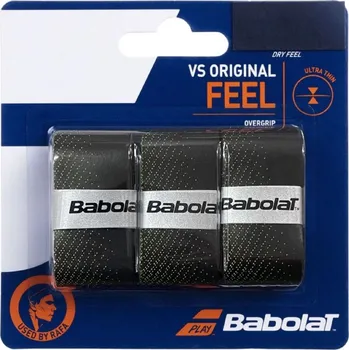 Babolat VS Original overgrip omotávka tl. 0,4 mm černá-žlutá balení 3 ks