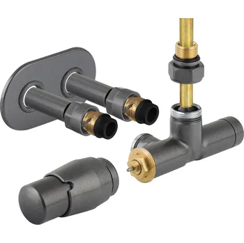 Radiátor SINGLE-SET, jednobodový ventil (Z7), Anthracite, Pravá