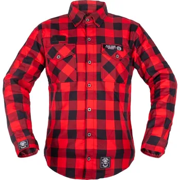 Pánská košile W-tec Košile Black Heart Respector II (Velikost: XL, Barva: černá s modrým pruhem)