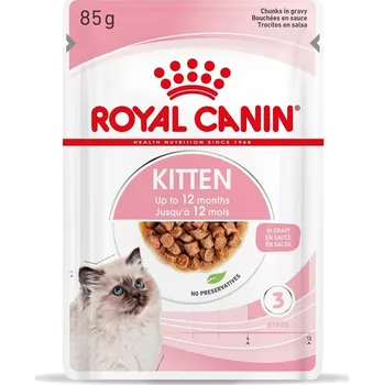 Krmivo pro kočku ROYAL CANIN Kitten Instinctive 4x85 g vlhké krmivo v omáčce pro koťata do 12 měsíců věku