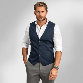 Pánská móda Pánská vesta BANDI, model SLIM OSTICO Marin