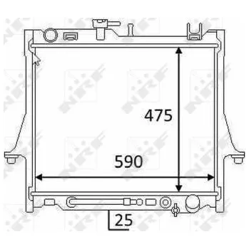 Chladič motoru Chladič, chlazení motoru NRF 58480