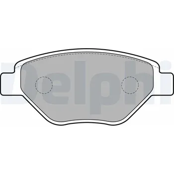 Brzdová destička Sada brzdových destiček, kotoučová brzda DELPHI LP1866