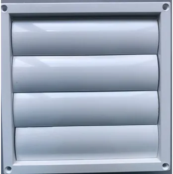 Větrací mřížka Mikawi Větrací samočinná žaluzie do potrubí 125 mm šedá