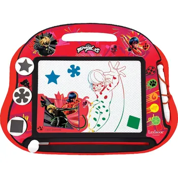 Magnetická kreslící tabulka Lexibook Magnetická vícebarevná kreslicí tabulka - Miraculous: Kouzelná Beruška a Černý kocour