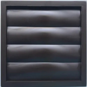 Větrací mřížka Mikawi Větrací samočinná žaluzie do potrubí 125 mm hnědá