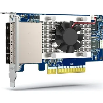QNAP 4-port miniSAS HD host bus adapter, Broadcom Aero SAS3816, PCIe 4.0 x 8 for TL SAS JBOD series QXP-1630S-3816