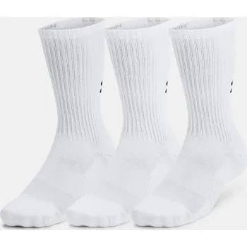 Unisexové ponožky Under Armour Unisex UA TC Crew (3 1386311-100 Bílá XL
