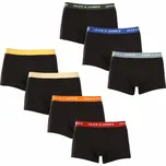 Jack and Jones 7PACK pánské boxerky černé (12230353) XXL