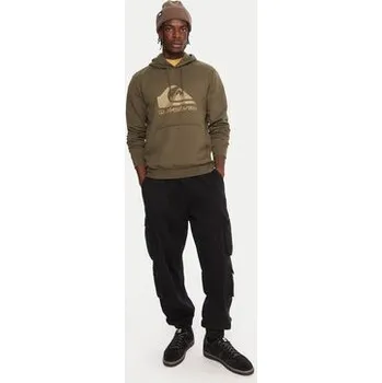 Pánská móda Quiksilver Mikina Comp Logo EQYFT05053 Zelená Regular Fit XL