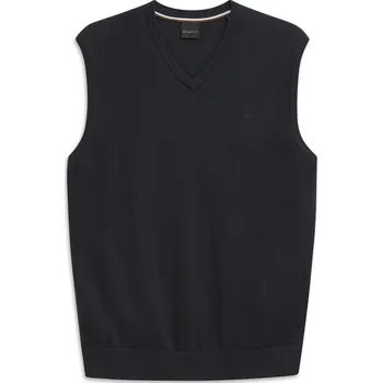 Pánská vesta Bugatti pánská vesta s kašmírem 7800 85520D 390 Modrá M