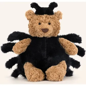 Hračka Jellycat Medvídek Bartholomew Bear Spider hnědá/černá