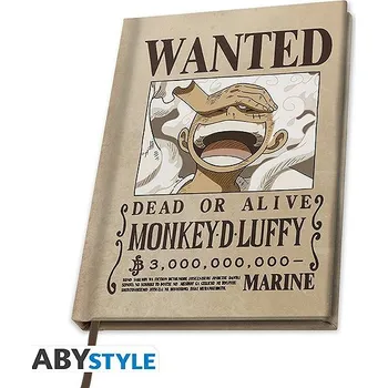 Zápisník One Piece - Wanted Luffy Wano - zápisník