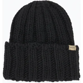 Čepice Dámská zimní čepice Woolrich Chunky Beanie black