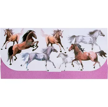 Artebene Dárková obálka 23x11cm s motivem koní