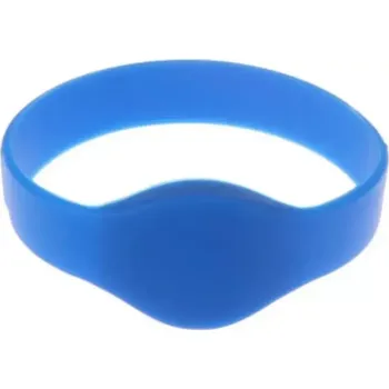 Silikonový náramek Mifare Classic 1K 13,56Mhz modrý, průměr 65mm