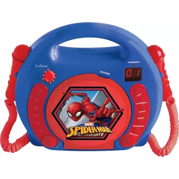 CD přehrávač Lexibook Přenosný CD přehrávač se 2 mikrofony - Spider-Man