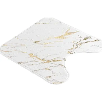 Koupelnová předložka Bílá/ve zlaté barvě koupelnová předložka 45x45 cm Aquamarbre – douceur d'intérieur ID_1812148