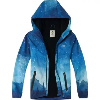 CHLAPECKÁ ŠUSŤÁKOVÁ BUNDA S FLÍSEM OBLOHA Barva: Modrá, Velikost: 158