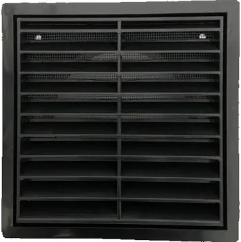 Větrací mřížka Mikawi Větrací mřížka do potrubí 150 mm černá