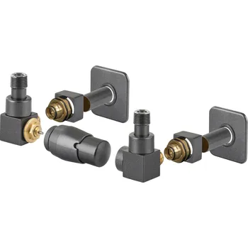 CUBE-SET, rohový hranatý ventil (Z2), Anthracite, Levá + slevový kód