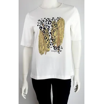 Dámské tričko Frapp TRIČKO 2554414 46, Bílá