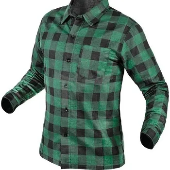 Pánská košile Košile flanelová zelená XL NEO NEO81-546-XL
