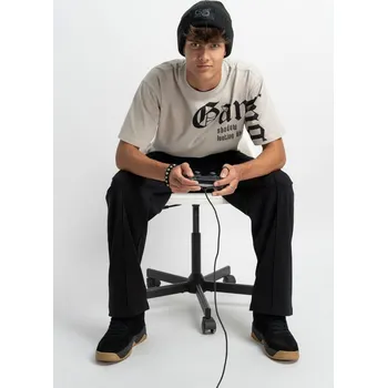 Reporter Young | Chlapecké černé tepláky se širokými nohavicemi a potiskem „Pro game like“ - Barva ČERNÁ, Velikost 146 243-0117B-61-100-1