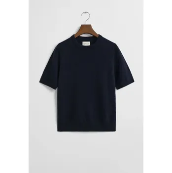 Dámský svetr SVETR GANT SUPERFINE LAMBSWOOL SS C-NECK EVENING BLUE