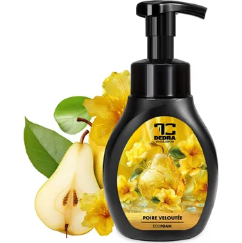 Mýdlo SAMETOVÁ HRUŠKA | šetrné pěnové mýdlo na ruce & tělo | 300 ml Dedra