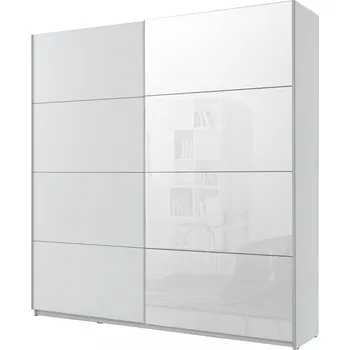 Šatní skříň MOB Benson Typ 57 (bílá + zrcadlo)