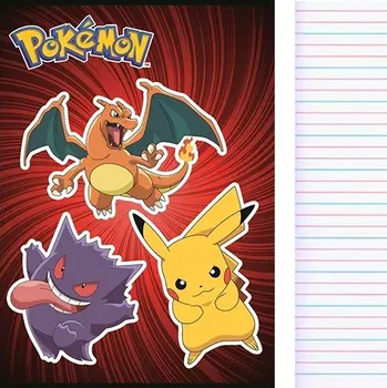 Sešit Školní sešit A5 Pokémon linkovaný 4 druhy