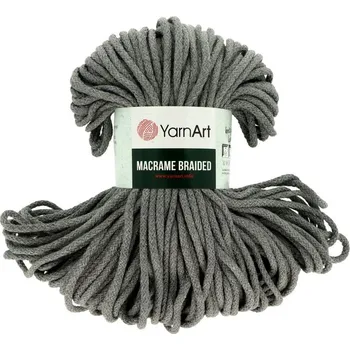 Příze YarnArt Macrame Braided 774 šedá 5 mm