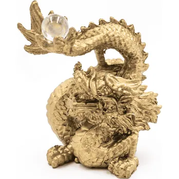 Milujeme Kameny Drak s křišťálovou koulí - soška feng shui - VADA VAD597 548835