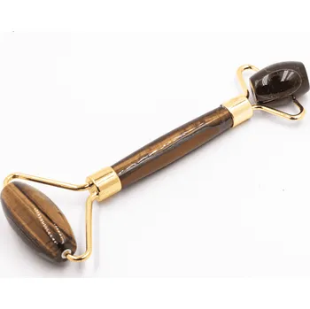 Milujeme Kameny Masážní váleček na obličej - Tygří oko - zlatá barva - VADA VAD601 549898