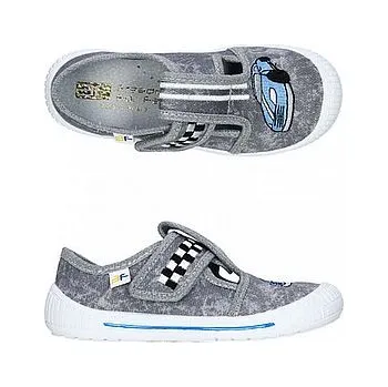 Chlapecké bačkory 3F chlapecké bačkorky Neptun 3Sk3/22 světle šedé 26