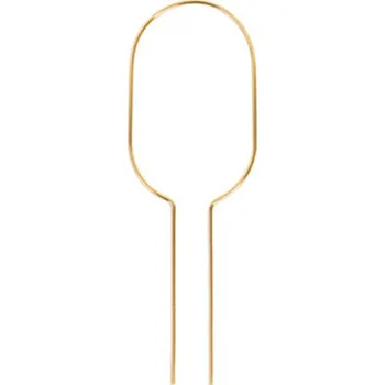 Opora na rostlinu Kovová vzpěra k rostlinám - ovál, výška 34 cm, zlatá