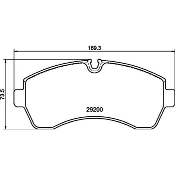Brzdová destička Sada brzdových destiček, kotoučová brzda HELLA 8DB 355 043-911