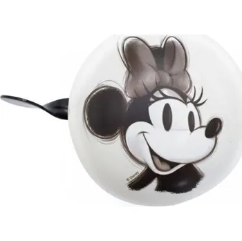 Zvonek na kolo Retro zvonek na kolo Disney MINNIE UNI Bílá, Černá