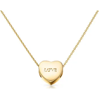 Náhrdelník Zlatý náhrdelník Heart Love Barva: Žluté zlato