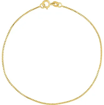 Náramek Zlatý náramek Box ze žlutého zlata - 0,8 mm