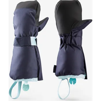 QUECHUA Dětské lyžařské palčáky hřejivé 3–6 let 500 Kids 5 LET MODRÁ|ČERNÁ