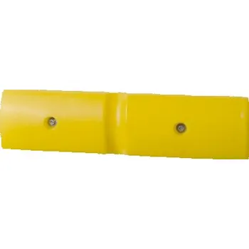 Stavební profil Nástěnný ochranný profil 500, z polyethylenu (PE), žlutý, 500 x 50 x 125 mm, sada = 2 kusy