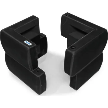 Stavební profil Ochranný profil na sloup 200 (sloup až 200 x 200 mm), z PE, černý, 400 x 400 x 500 mm, sada = 2 kusy