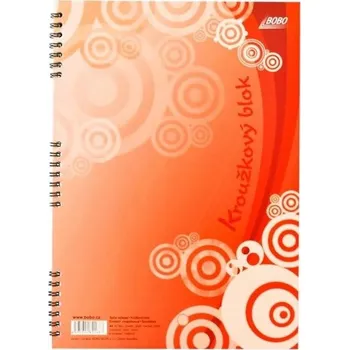 Kroužkový blok BOBO A4 40 listů linkovaný