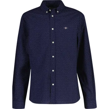 Dívčí košile KOŠILE GANT POPLIN MICRO PRINT BD SHIRT CLASSIC BLUE