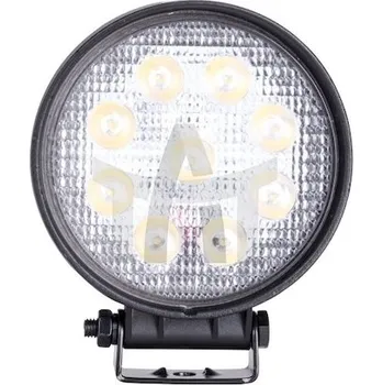 Přídavný světlomet Světlo pracovní kulaté 9 diod 9x3W JG-W090-F