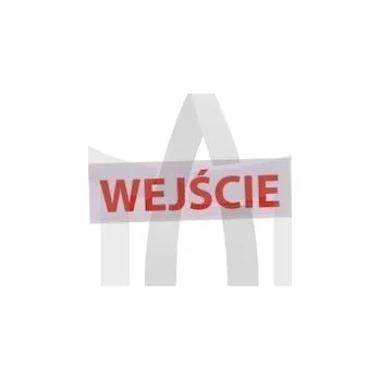 samolepka Samolepka vstup červená malá MTX-WEJ-CZER-M