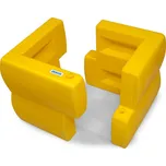 Ochranný profil na sloup 160 (sloup až 160 x 160 mm), z PE, žlutý, 360 x 360 x 500 mm, sada = 2 kusy