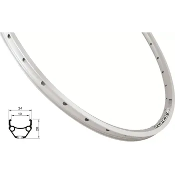 Ráfek na kolo Remerx Ráfek Force Classic, Remerx Dragon, 622x19, stříbrná počet děr 32